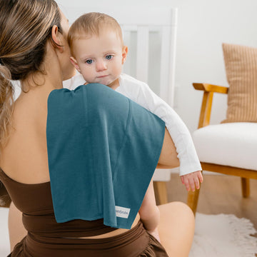 Comfy Cubs Baby Burp Cloths Set (Pack Of 10) - Large, 6-Layer, Ultra Absorbent 100% Cotton For Baby Spit-Up, Drool, And Messes -