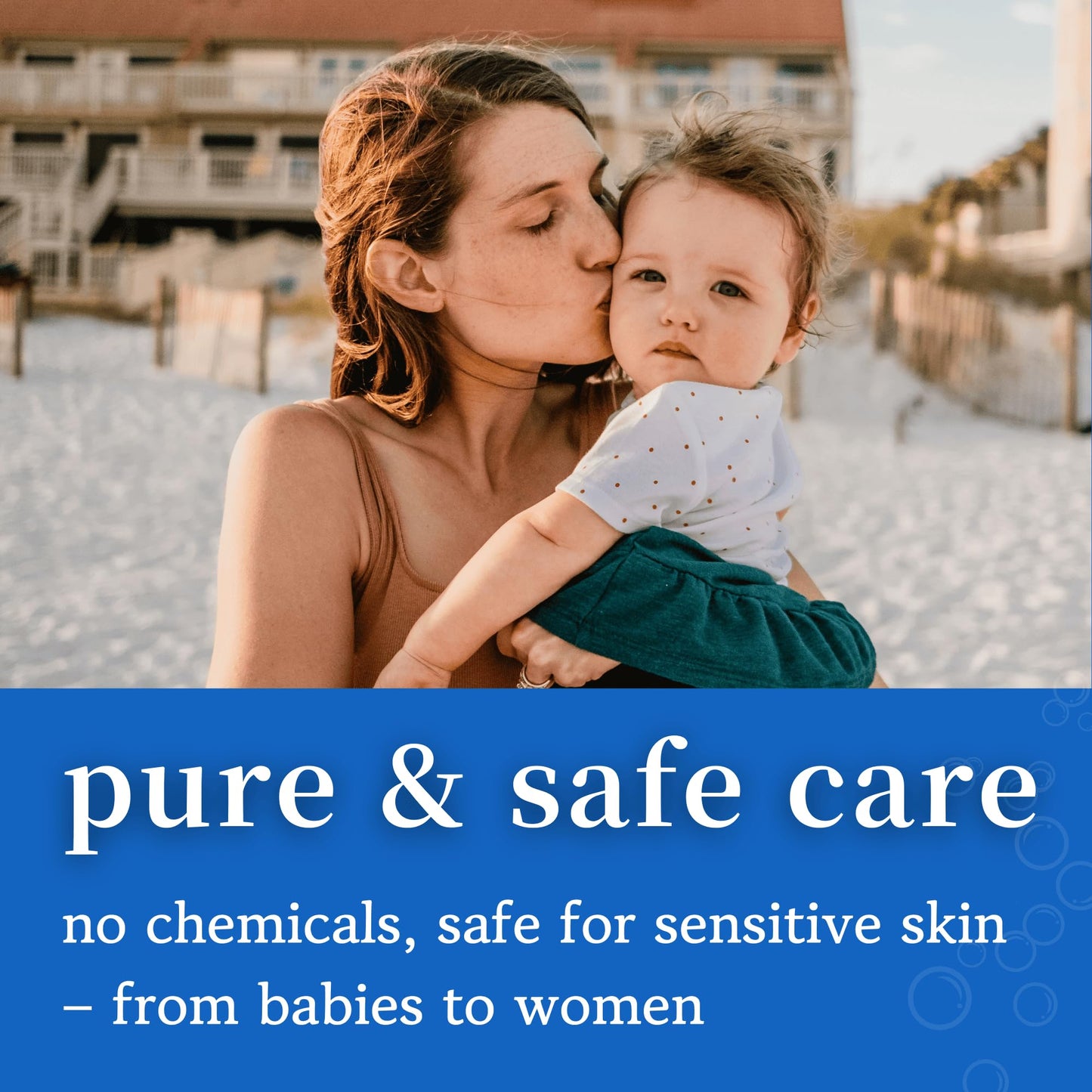 100% Water Travel Wipes Baby Safe - Individually Wrapped & Mini Purse Essentials - Unscented & Hypoallergenic For Sensitive - Cl