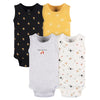 Gerber Baby Boy'S Multi-Pack Sleeveless Onesies Bodysuit, Backyard Bbq