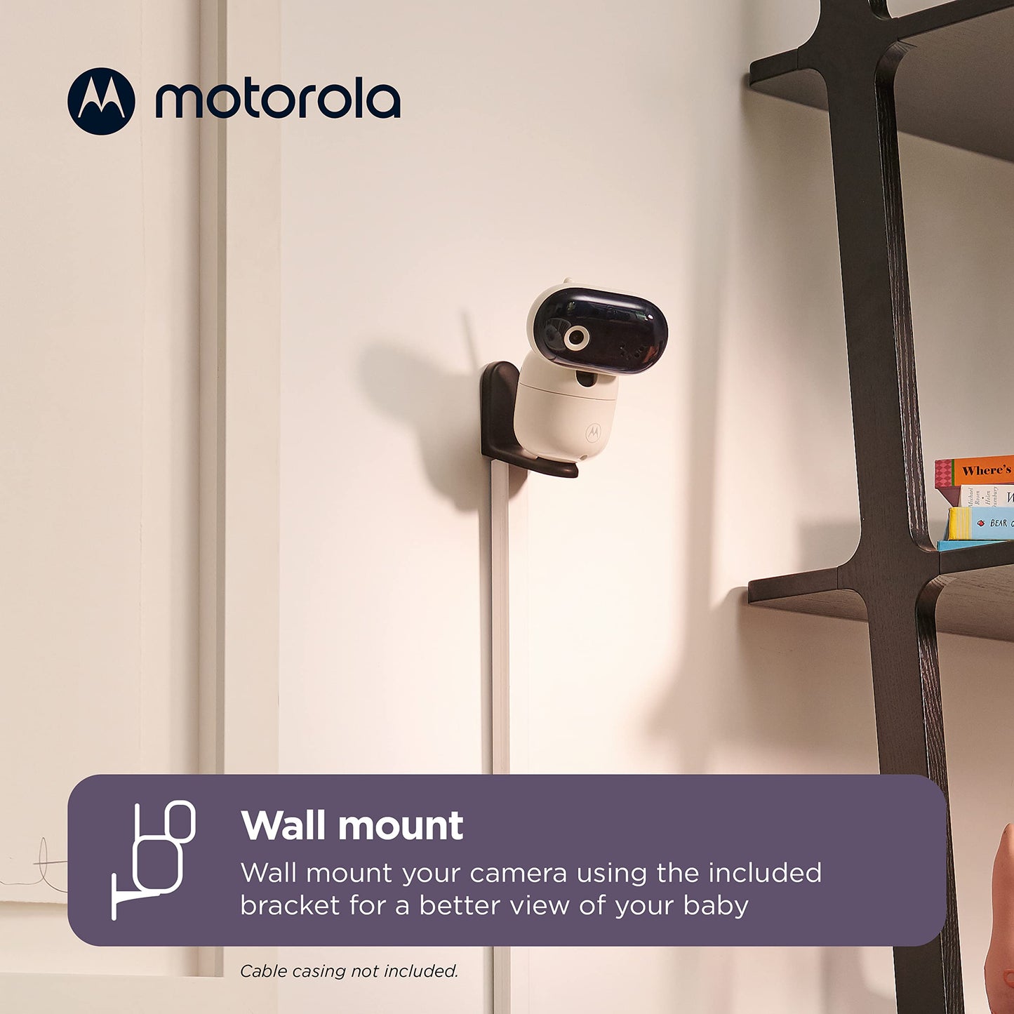 Motorola Baby Monitor Camera Pip1010 - Wifi Motorized Video Camera With Hd 1080P - Connects To Smart Phone App - Remote Pan, Til