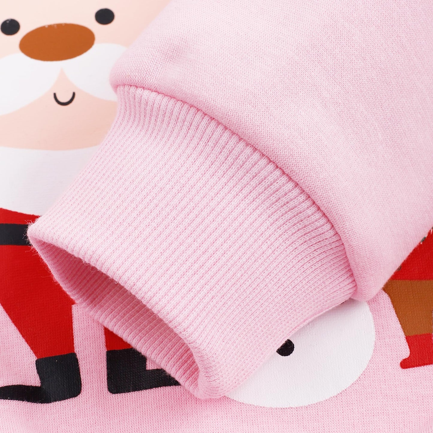 Akyzic Baby Girl Christmas Sweatshirt Reindeer Shirt Kids Fleece Crewneck Snowman Pullover Winter Toddler Girls Xmas Sweaters To