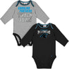 Gerber Nfl Baby Boys' 2 Pack Long Sleeve Bodysuit, Team Color, 18 Months