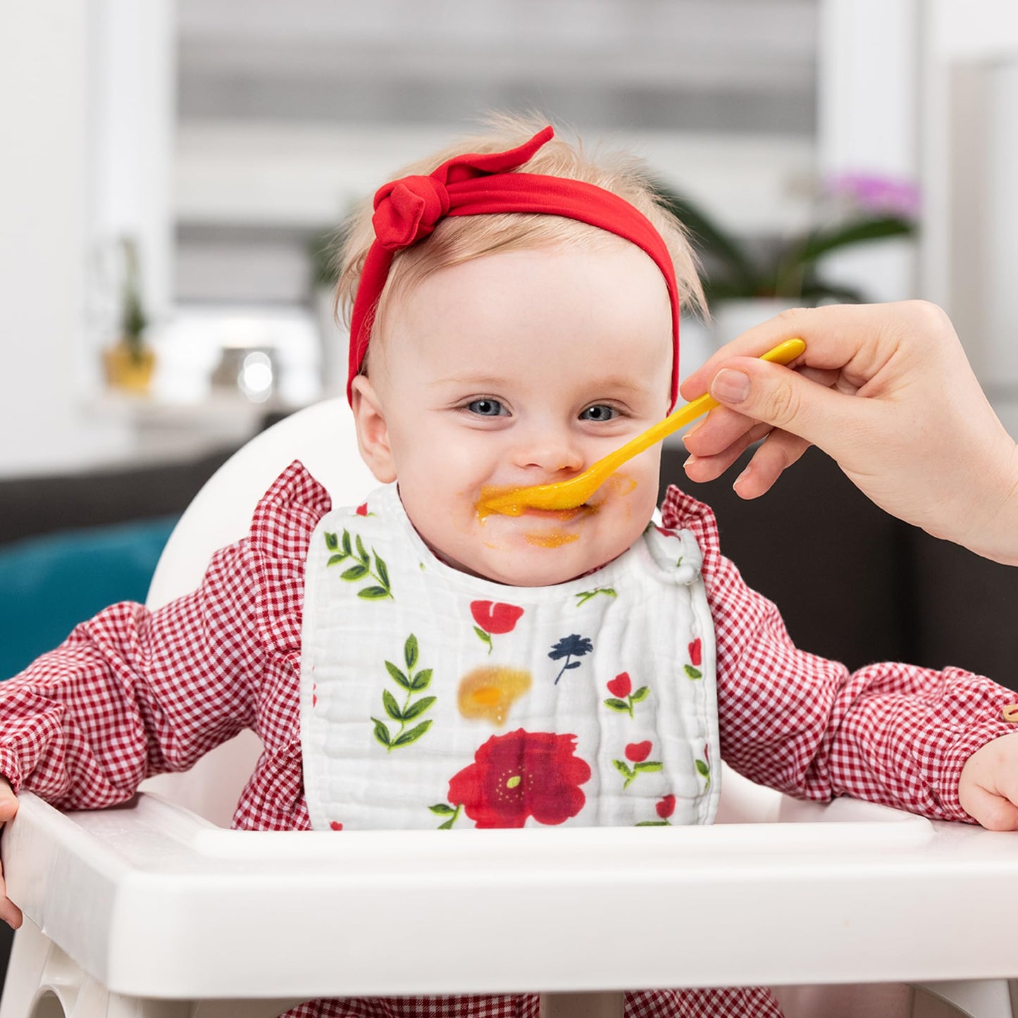 Zainpe 6Pcs Snap Muslin Cotton Baby Bibs Summer Cactus Patterns Infants Drooling Bib Soft Absorbent Adjustable Burp Cloths Feedi