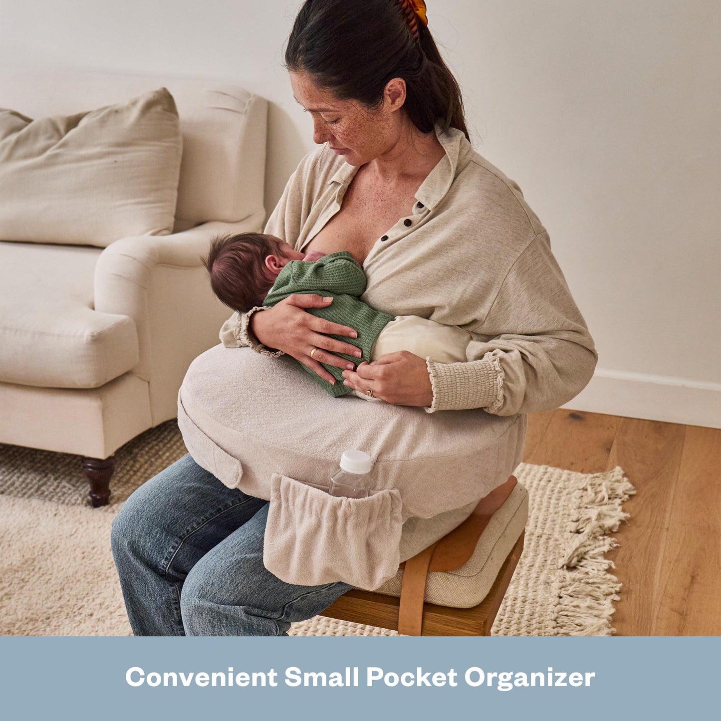 My Brest Friend Deluxe Nursing Pillow Cover - Slipcovers For Baby - Adjustable Fit, Easy Care, Durable - Nursing Pillow Not Incl