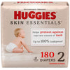 Huggies Size 2 Diapers, Skin Essentials Baby Diapers, Size 2 (12-18 Lbs), 180 Count (3 Packs Of 60)