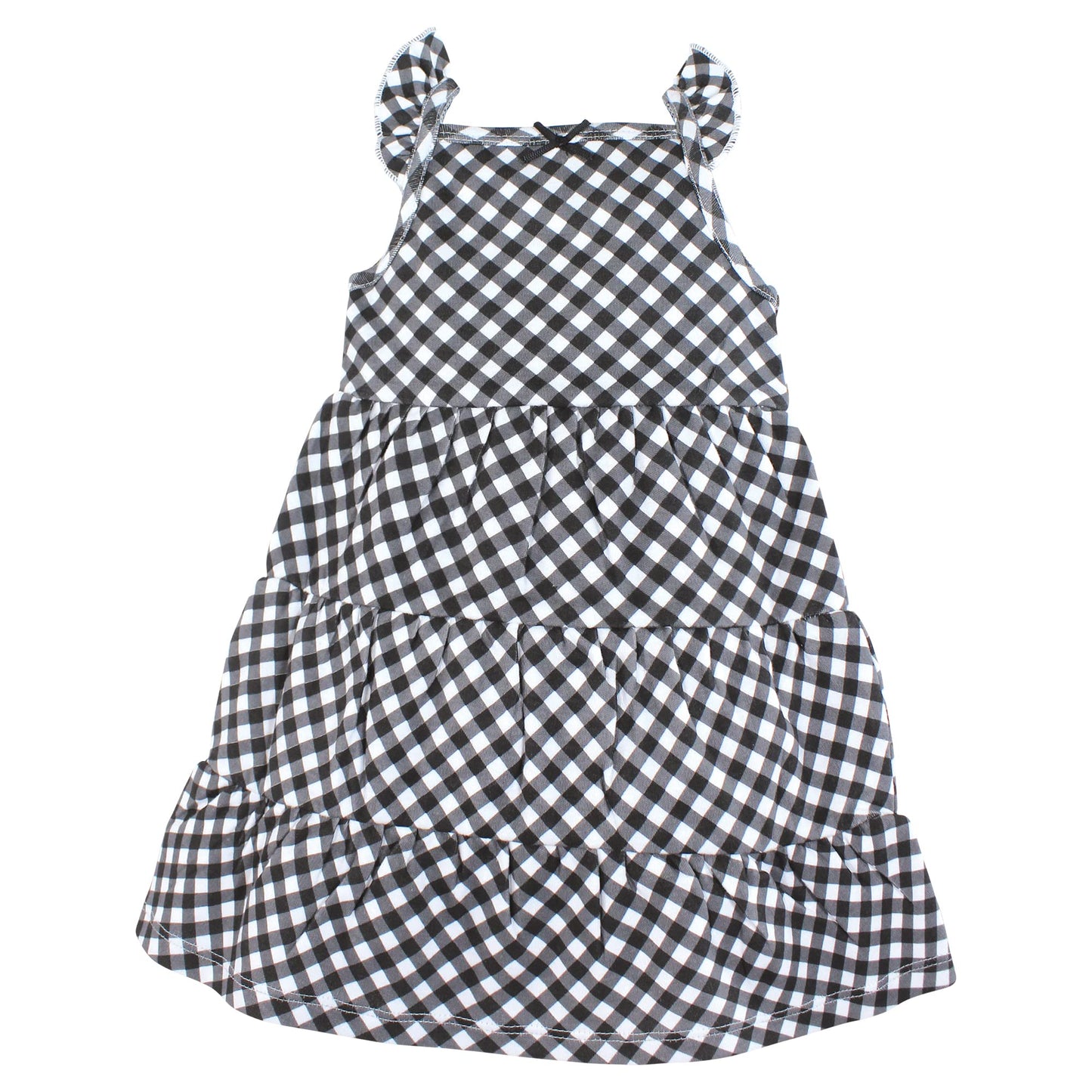 Hudson Baby Baby-Girls Cotton Dresses, Black Daisy, 18-24 Months