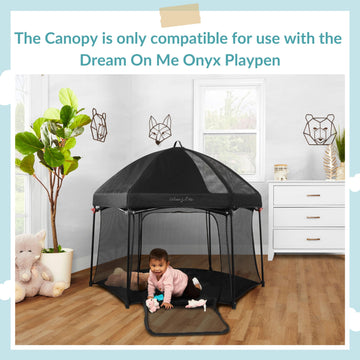 Dream On Me Onyx Canopy