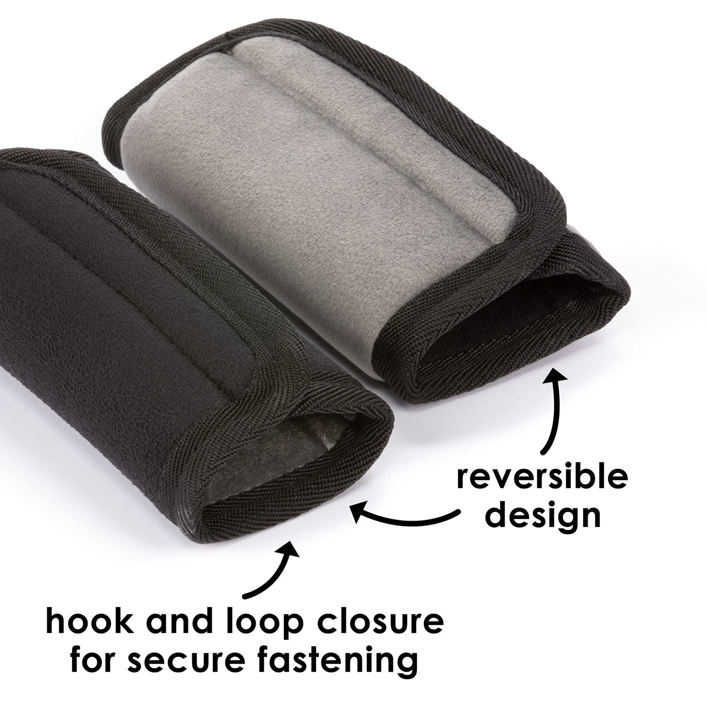 Diono Soft Wraps Car Seat Straps, Shoulder Pads For Baby, Infant, Toddler, 2 Pack Reversible Soft Seat Belt Cushion And Stroller