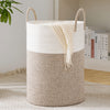 YOUDENOVA Woven Rope Laundry Hamper Basket, 58L Tall Laundry Basket, Baby Nursery Hamper for Blanket Storage in Bedroom-Large-Br