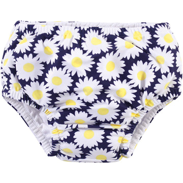 Hudson Baby Unisex Baby Swim Diapers, Daisy, 0-6 Months