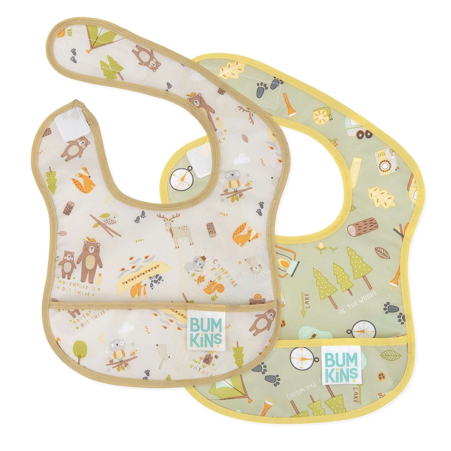 Bumkins Bibs, For Baby Girl Or Boy, Infant 3-9 Months, Essential Must Have For Eating, Feeding, Baby Led Weaning Supplies, Mess