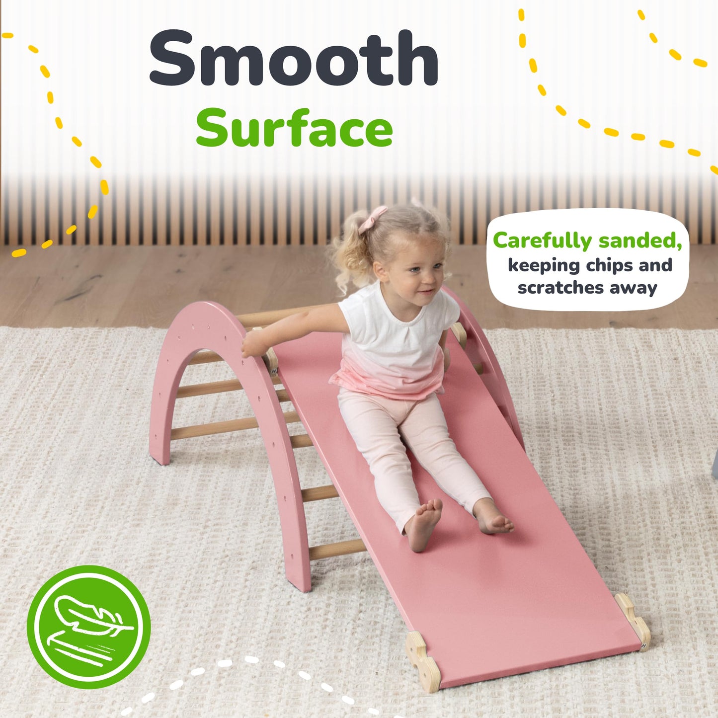 Ocodile Extra-Large 6-In-1 Pikler Triangle Climbing Set - Oversized Montessori Climbing Toys For Toddlers - Spacious Indoor Wood