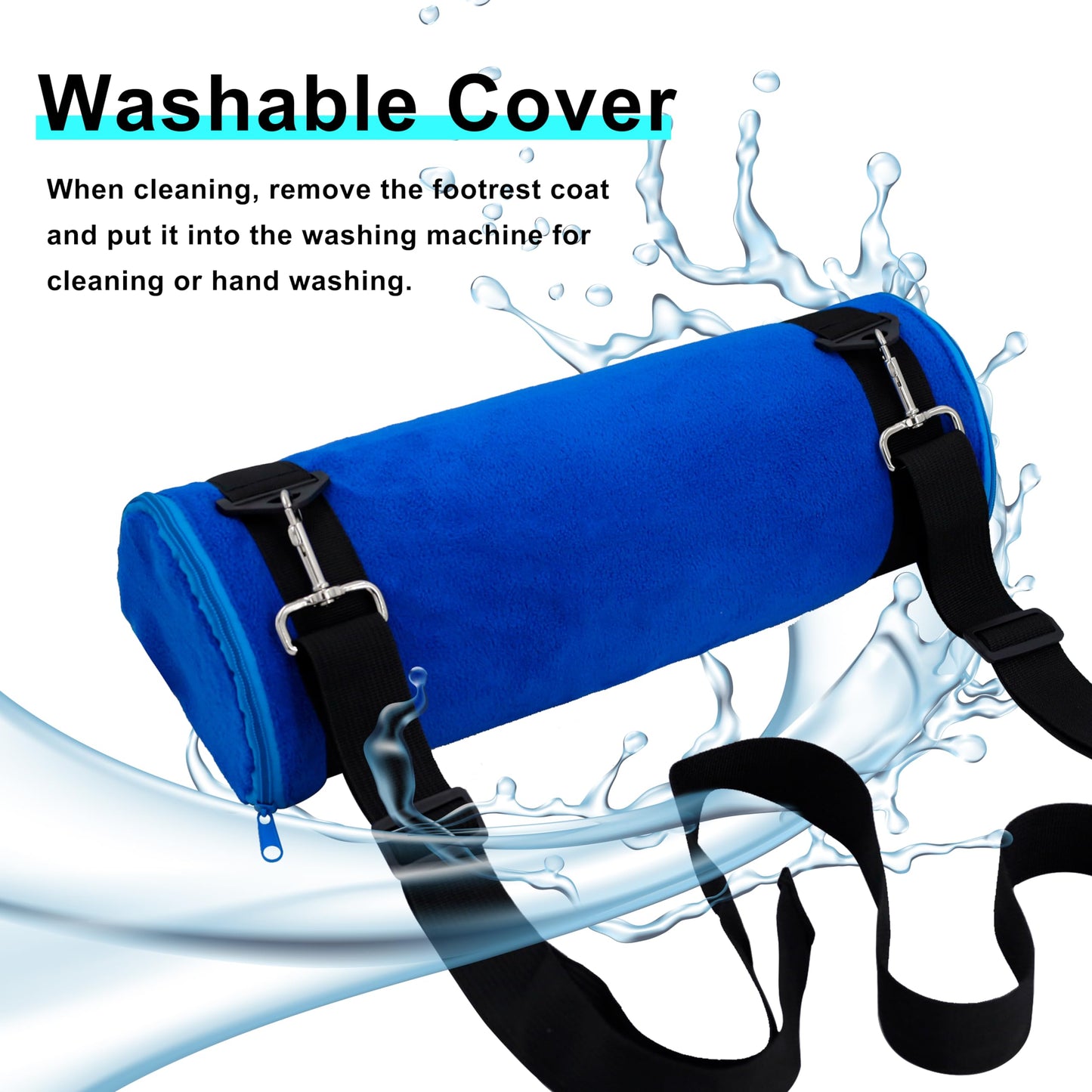 Kalnweis Car Seat Foot Rest For Kids - Booster Seat Pillow With Long Adjustable Strap - Convenient Supportive Accessory For Todd