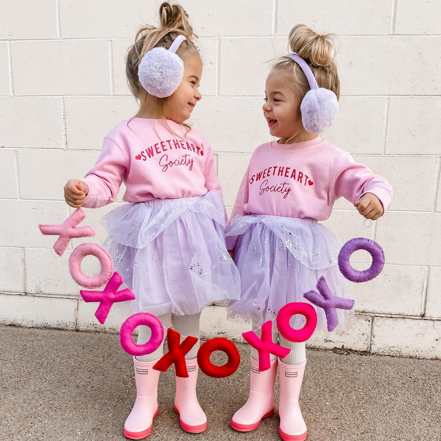 Toddler Baby Girl Valentines Day Outfit Crewneck Sweatshirt Long Sleeve Pullover Sweater Shirt Spring Clothes (Sweetheart Societ