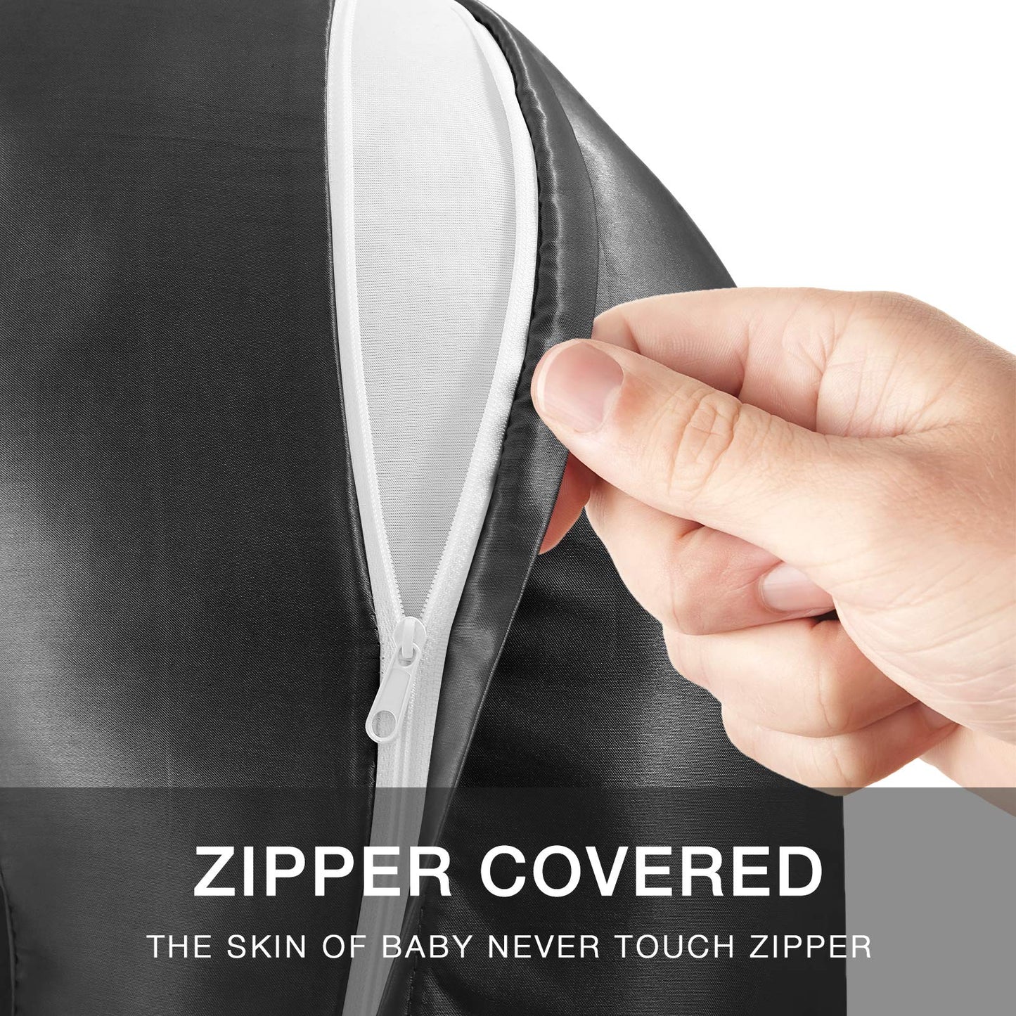 Pro Goleem Satin Nursing Pillow Cover Silk Feeling Soft Feeding Pillow Slipcover For Breastfeeding Moms Fits Standard Infant Nur