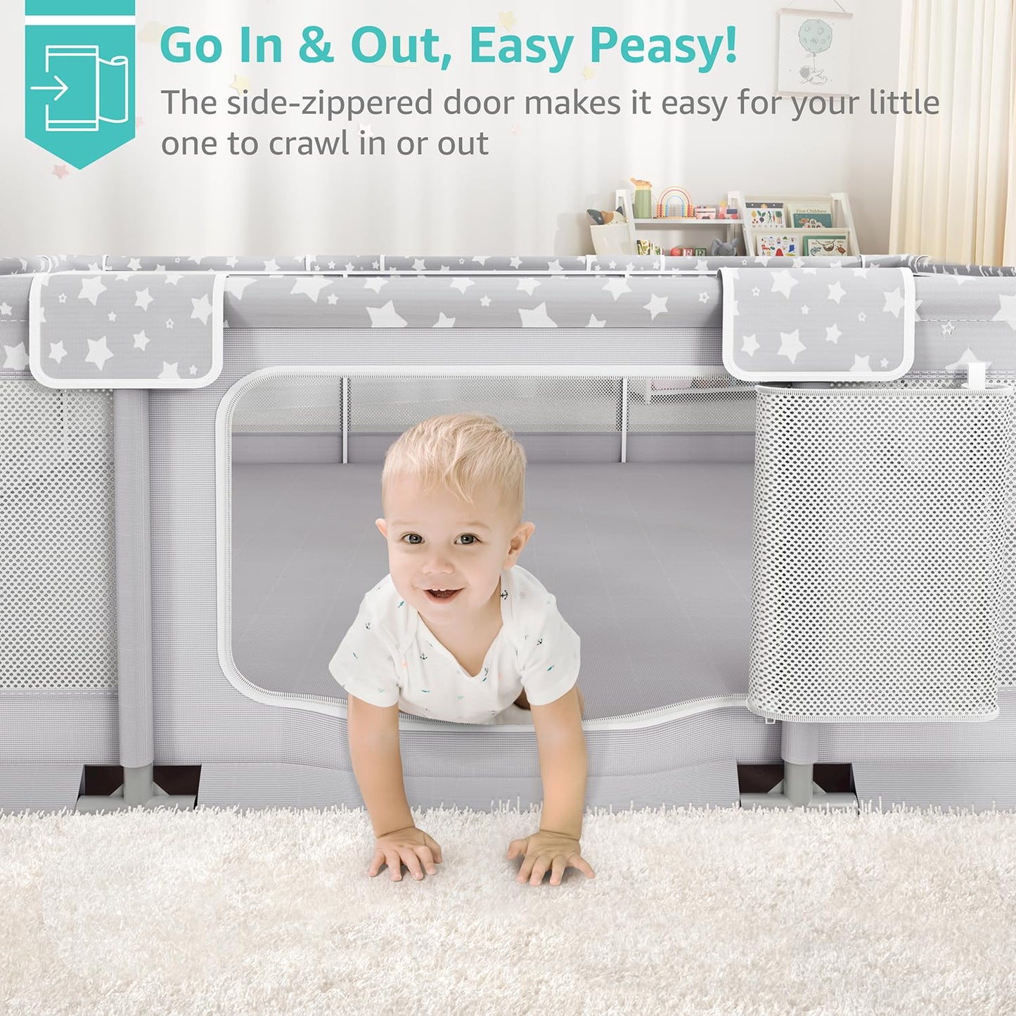 Large Baby Playpen For Babies And Toddlers - 70X59In Giant Play Pen For Babies 6-12 Months Big Play Yard For Toddlers 1-3 Play P