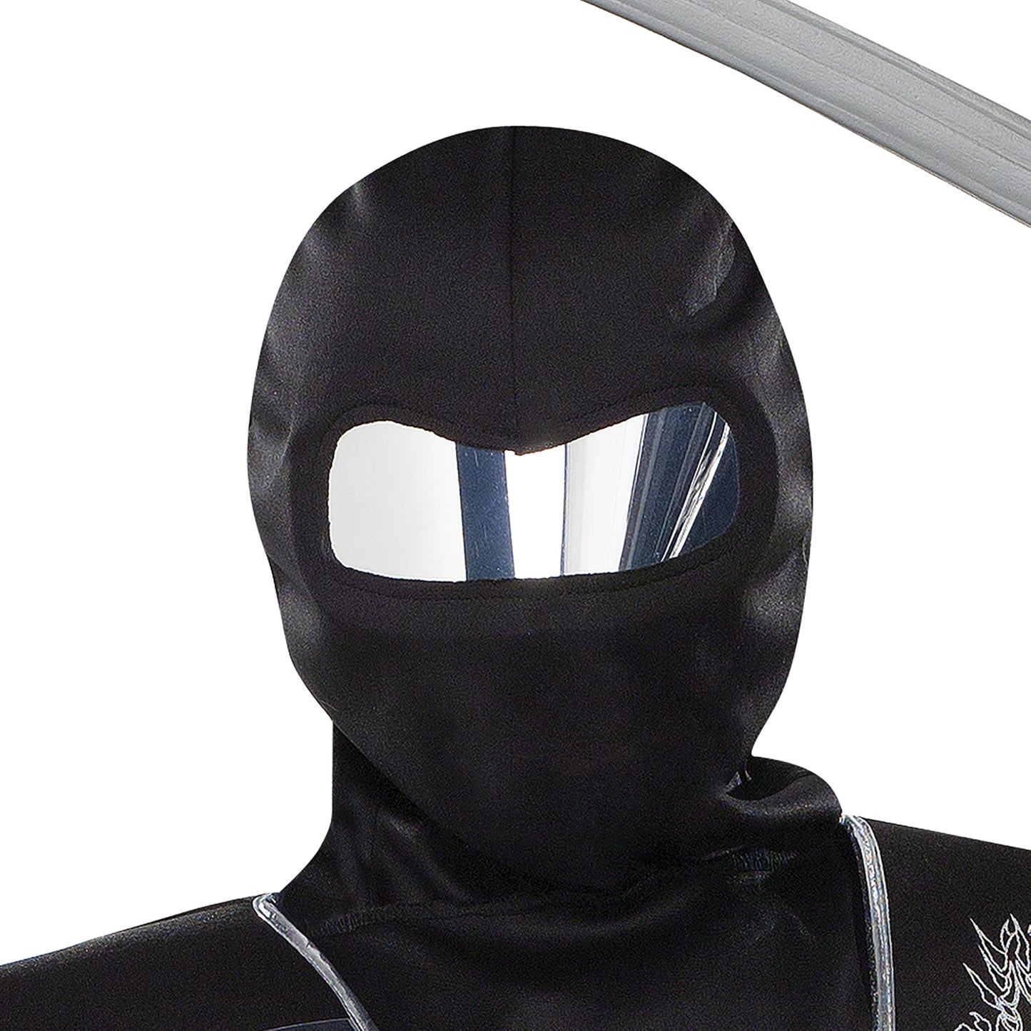 Fun World Mirror Ninja Silver Costume, Medium 8-10, Multicolor