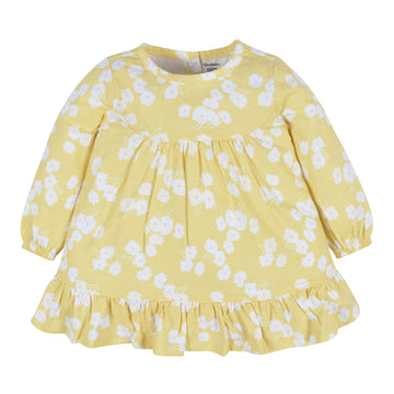 Gerber Baby Girls Toddler 2-Piece Long Sleeve Dress & Leggings Set, Golden Flowers, 4T Us