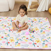 Lasoftan Baby Play Mat, Extra Thicker & Large Baby Mat For Floor, Soft Non-Slip Cushioned Play Mats For Babies, Toddlers, Foldab