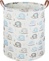 Ntaohamper Kids Laundry Hamper,Elephant Laundry Basket,Baby Boy Nursery Hamper,Waterproof Storage Bin For Bedroom,Clothes Organi