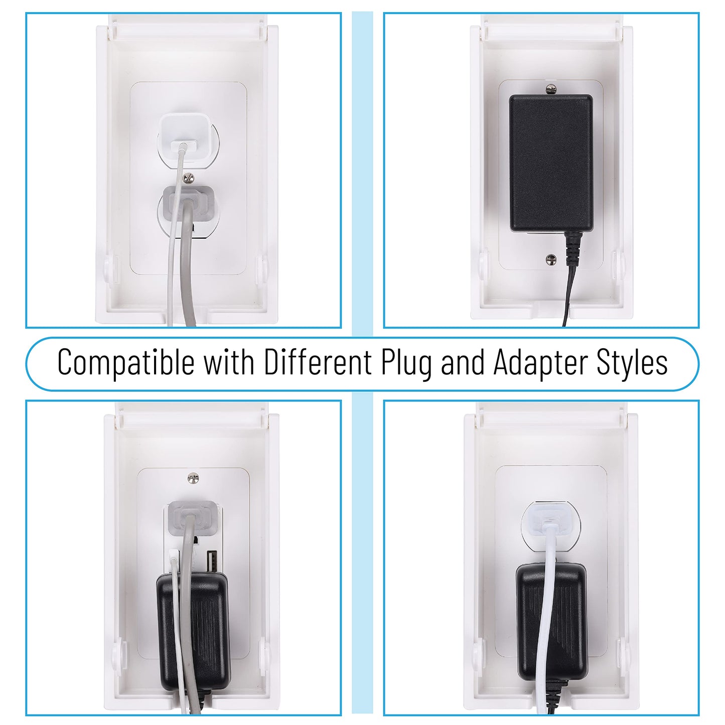 Bates - Baby Safety Outlet Cover Box, Outlet Covers Baby Proofing, Plug Covers For Electrical Outlets, Baby Proof Outlet Covers,