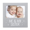 Tiny Ideas Me And My Sister Picture Frame, Baby Keepsake Frame, Sibling Gifts For Sisters, Brothers, Birthday, Shower, Baptism,