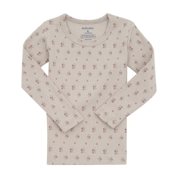 Avauma Baby Boys Girls Pajama Set 6M-7T Kids Cute Toddler Snug Fit Pattern Design Pjs Cotton Sleepwear Flower Pattern (Violet.Be