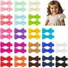 Hair Bows For Girls, 40Pcs 1.8' Fully Lined Hair Clips, Alligator Hair Accessories For Kids And Teens (20 Colors In Pairs)