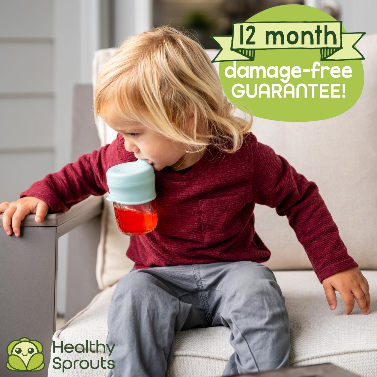 Healthy Sprouts Silicone Sippy Cup Lids - Spill Proof, Fits Any Cup, Bpa-Free, Durable & Soft For Babies & Toddlers, Quick To At