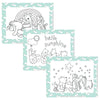 Disney Baby by J.L. Childress ColorMe Disposable Placemats, 24 Pack - Stick on Disposable Placemats for Baby, Toddlers, & Kids,