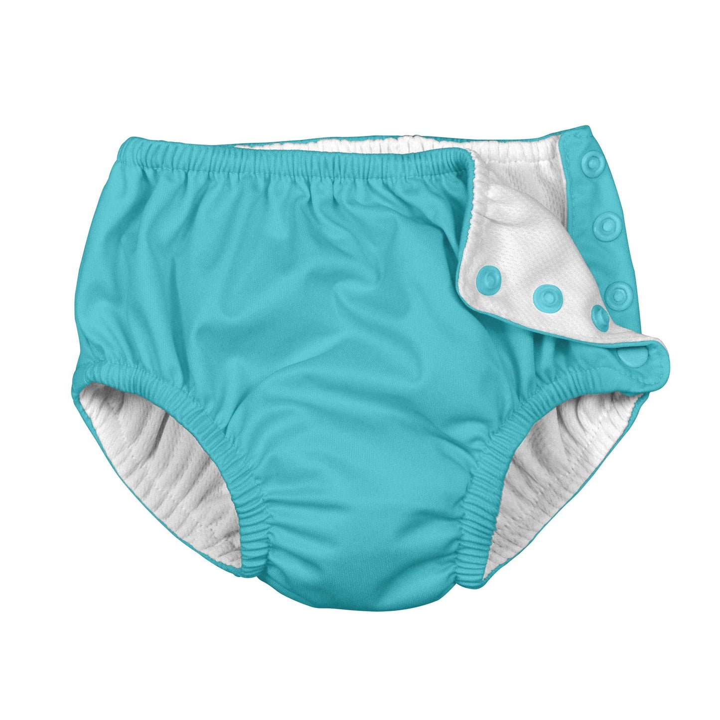 I Play. Baby Toddler Ultimate Reusable Snap Swim Diaper, Aqua, 2T-3T