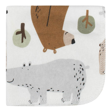 Gerber Baby 10-Pack Terry Washcloths, Bear Green, One Size