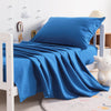 Ntbay 3-Piece Microfiber Toddler Sheet Set, Solid Crib Fitted Sheet Flat Sheet And Envelope Pillowcase, Baby Bedding Sheet & Pil