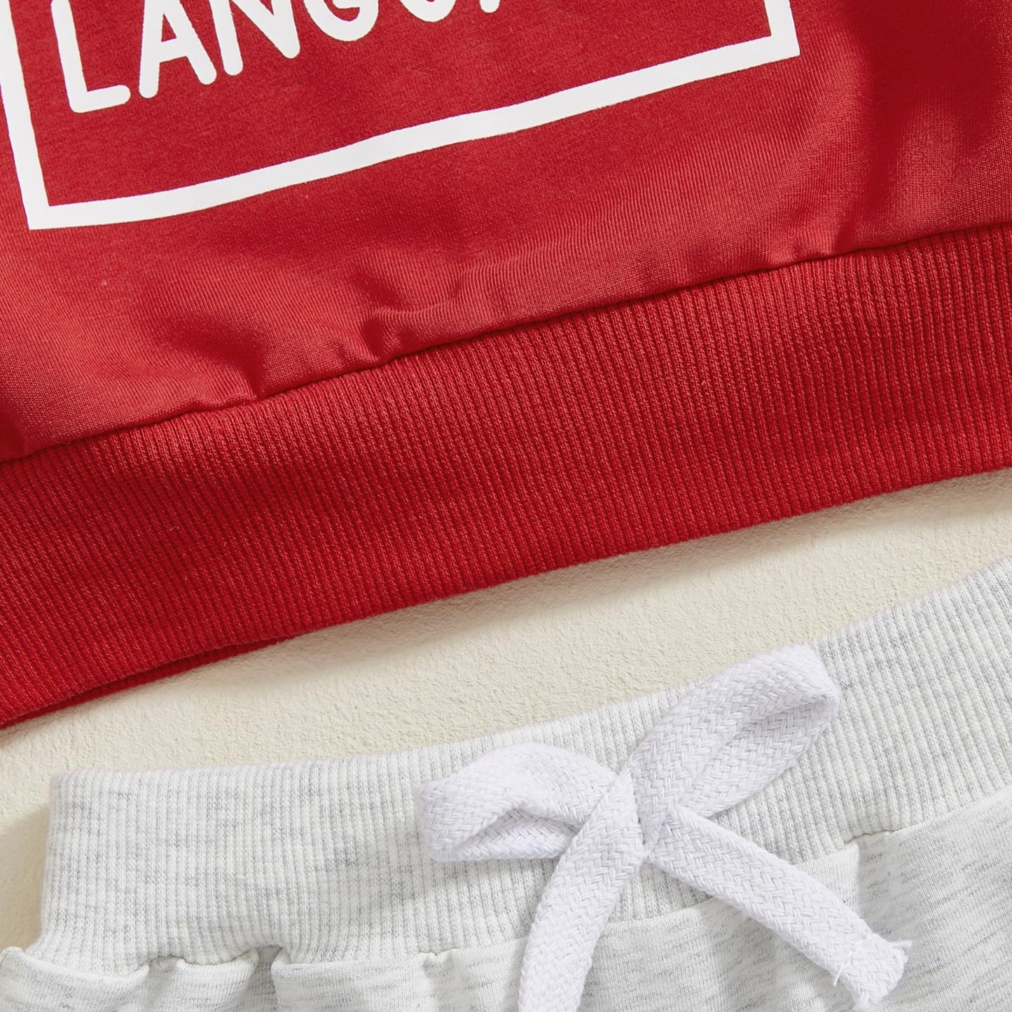 Baorji Baby Boy Fall Clothes Valentines Day Outfits Snacks Are My Love Language Sweatshirt Top Joggers Pants Set 0-2T 3T (Red, 1