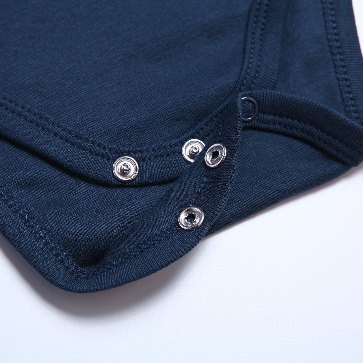 Romperinbox Unisex Solid Baby Bodysuit 0-24 Months (12-18 Months,Navy)