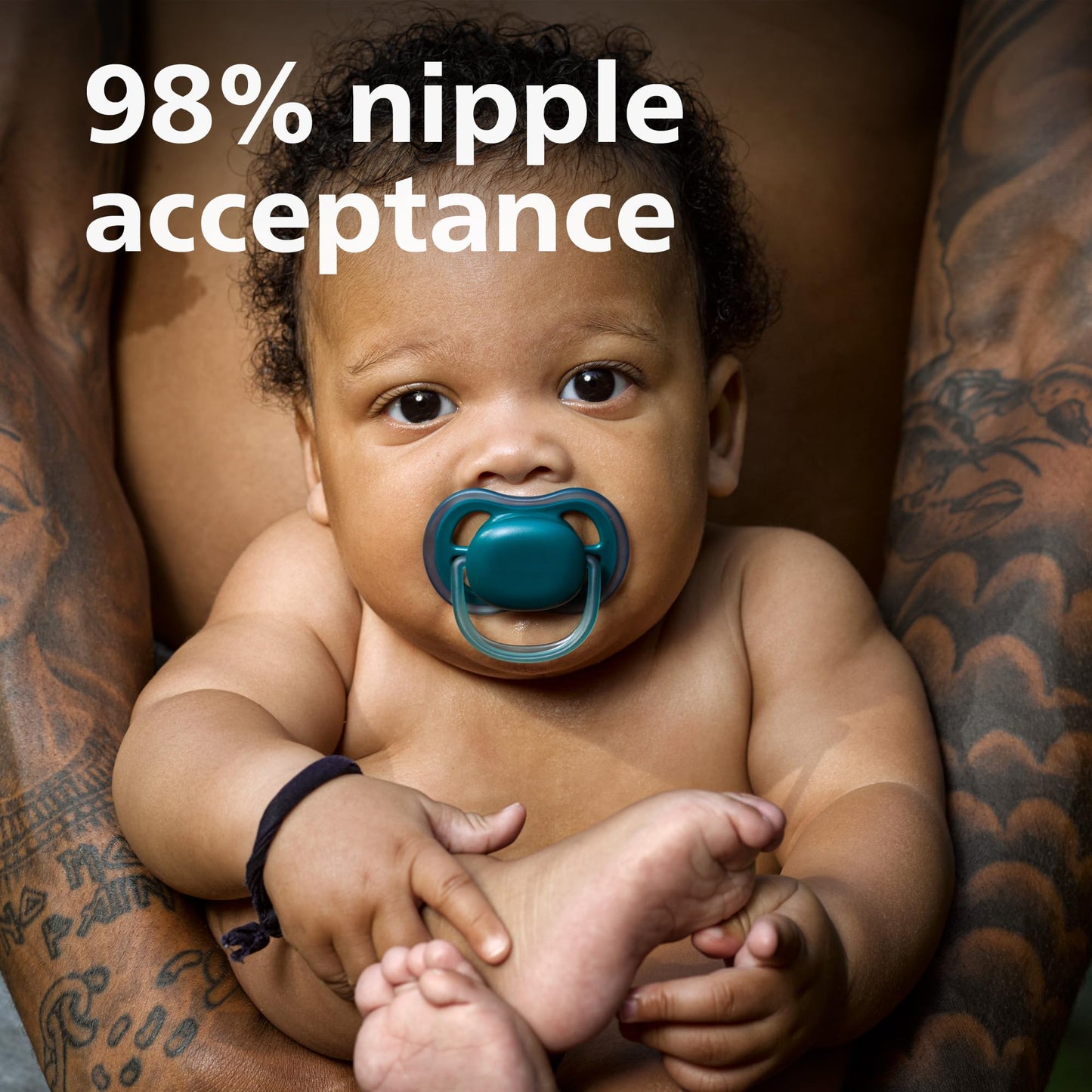 Philips Avent Ultra Air Pacifier - 4 X Light, Breathable Baby Pacifiers For Babies Aged 0-6 Months, Bpa Free With Sterilizer Car