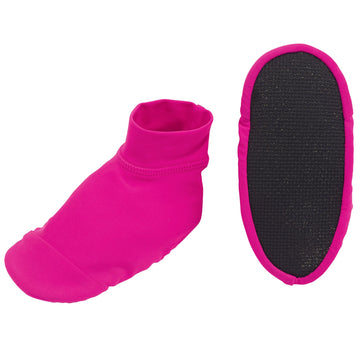 Sun Smarties Baby Girls Upf 50+ Non-Skid Sand And Water Socks Small Hot Pink