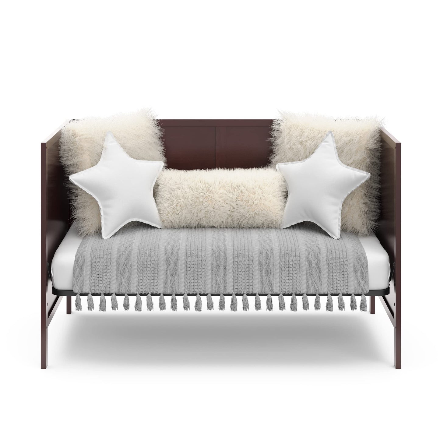 Graco Theo Crib And Mattress Nursery Essentials Pack (White) - Greenguard Gold Certified Baby Crib & Crib Mattress, Cribs With M