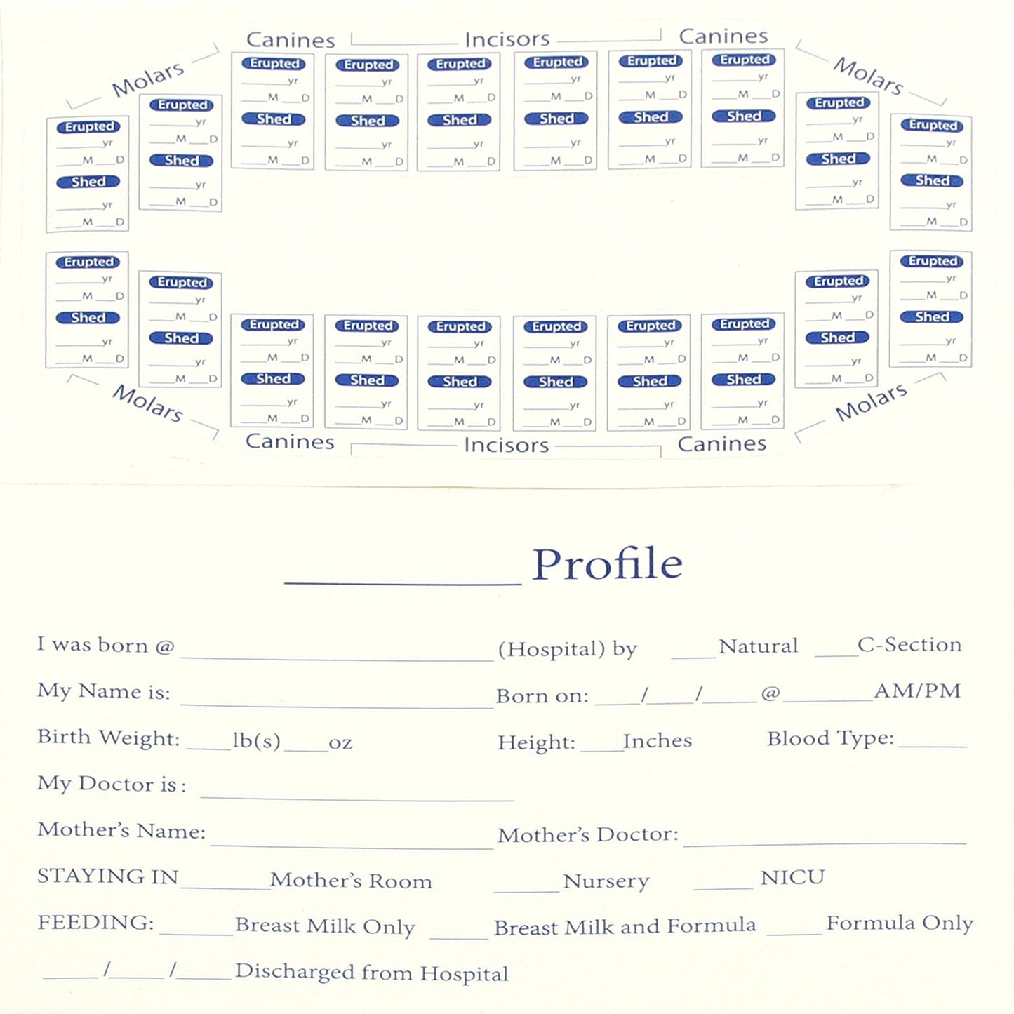 Zodiac Baby Wooden Tooth Box- Enlgish Version