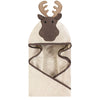 Hudson Baby Unisex Baby Cotton Animal Face Hooded Towel, Modern Moose, One Size