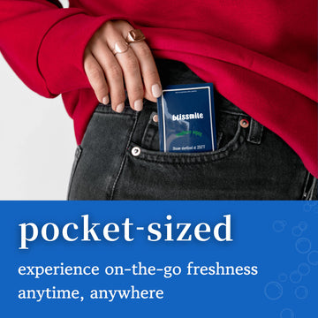 100% Water Travel Wipes Baby Safe - Individually Wrapped & Mini Purse Essentials - Unscented & Hypoallergenic For Sensitive - Cl