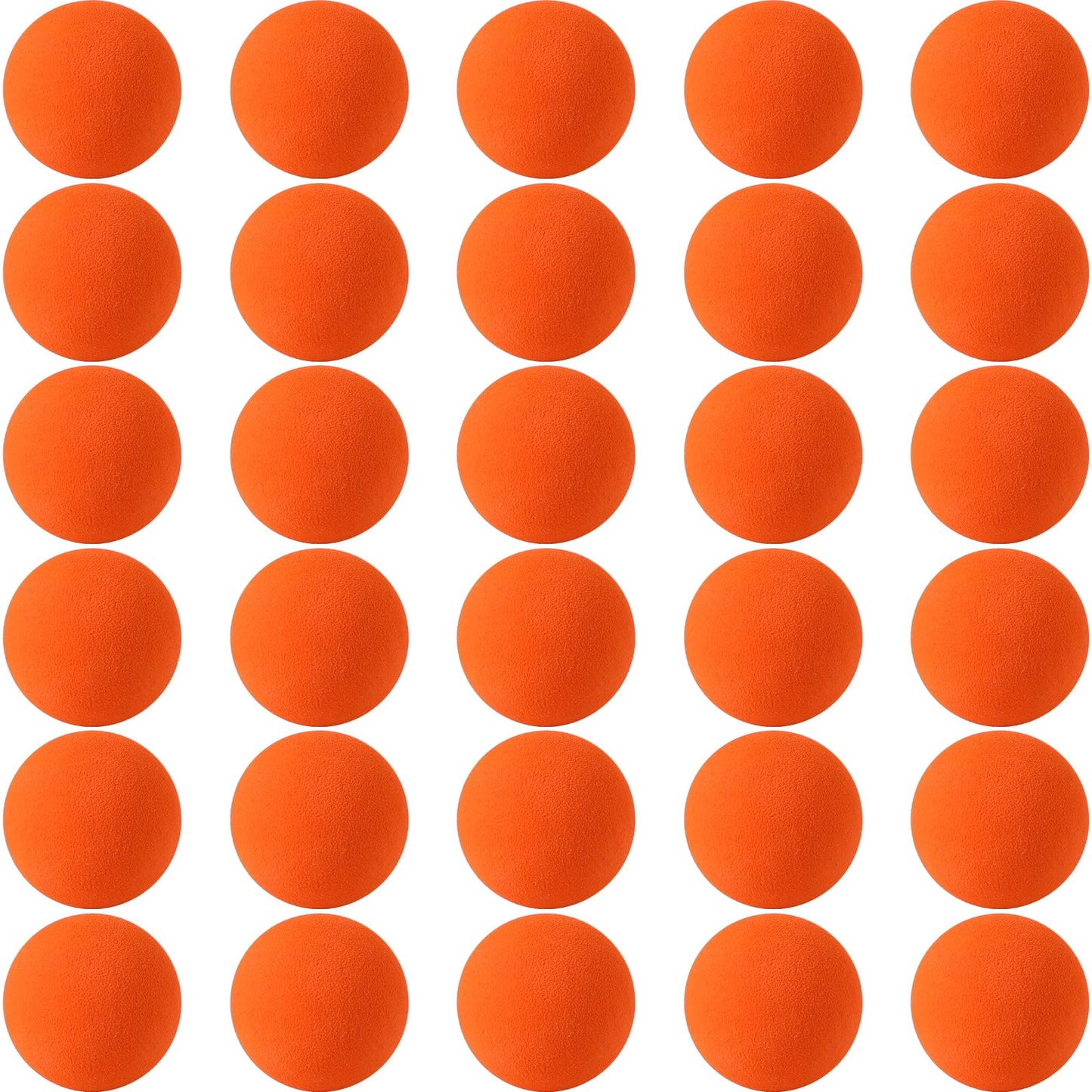 Kymqlyw 30 Pcs Assorted Mini Soft Foam Balls - Lightweight Sponge Balls for Crafts, Birthday Party Favors, Carnival Prizes (Oran