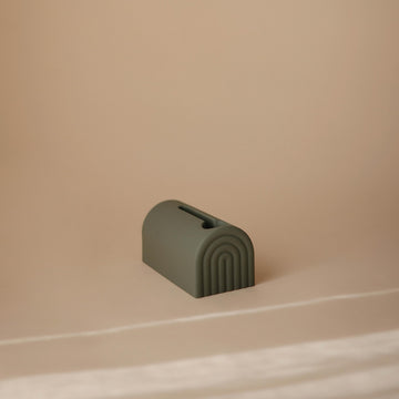 Mushie Bath Spout Cover | Soft Silicone Bathtub Faucet Safety Guard For Kids | Universal Fit (Dried Thyme)