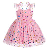 Idopip Baby Girls Sequin Polka Dot Tutu Dress Summer Sleeveless Backless Princess Birthday Party Dresses Toddler Girl First Comm