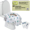 Disposable Toilet Seat Covers For Kids & Adults (40 Pack) - Germ Protect From Public Toilets - Waterproof, Individually-Wrapped,
