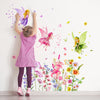 Supzone Flower Fairy Wall Stickers