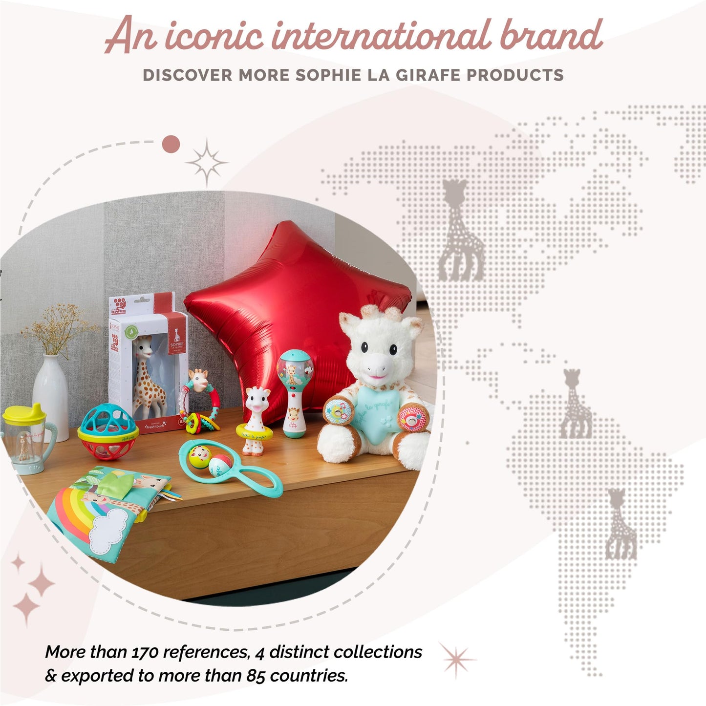 Sophie la girafe | Multi-Textured Rattle | Light & Easy to Grasp | Awaken All 5 Senses