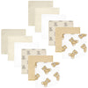 Hudson Baby Unisex Baby Flannel Cotton Washcloths, Teddy Bears 12 Pack, One Size