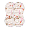 Mazeann Cowgirl Western American Burp Cloths Baby Boys Girls Absorbent Soft Cotton Burping Cloths Rags 2 Pack
