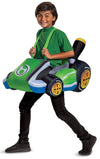 Yoshi Costume Kart, Inflatable Mario Kart Costume Accessory For Kids, Single Size Fan-Operated Yoshi Kart Multicolored